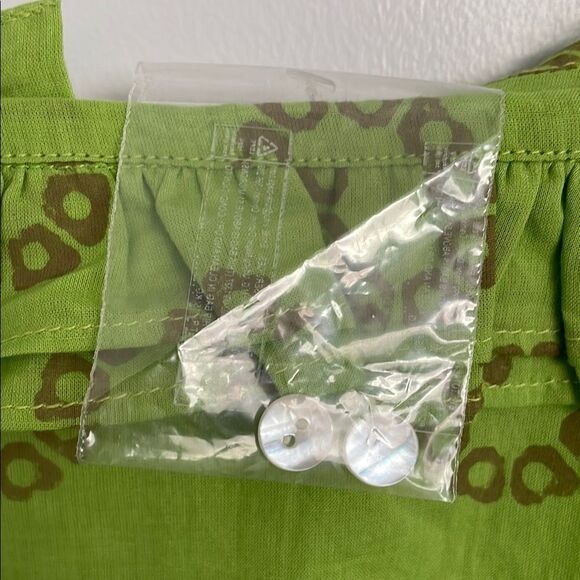 Rainbow Green and Brown Jumpsuit with Elastic Waist - Picture 4 of 5